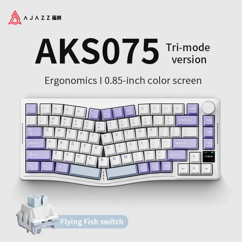 AJAZZ AKS075 Alice Tri-Mode Mechanical Keyboard – KeyArtisan