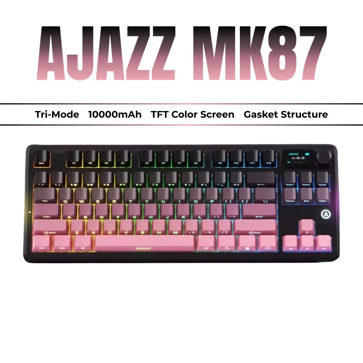 AJAZZ MK87 Tri-mode TKL Mechanical Keyboard – KeyArtisan