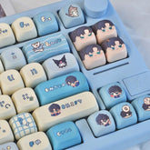 Blue Artisan Chibi Style Anime Keycap Set - KeyArtisan