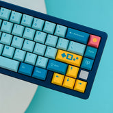 Blue Retro Console Gaming Keycap Set - KeyArtisan