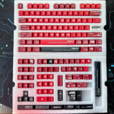 Cool Red Mecha ZAKU Theme Keycap Set - KeyArtisan