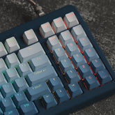 Cute Blue Gradient Backlit Keycap Set - KeyArtisan