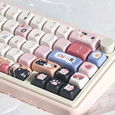 Cat And Dog Keycaps | FOA or MDA Profile Keycap Set | pbt Material | Keycaps For MX Switch | GMk Clone Artisan Keycap Set