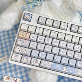 Cute Chiikawa Theme PBT ISO Anime Keycap Set for Mechanical Keyboard, Kawaii Keycap Set, DMA Profile, Dye-Sub Process, 150pcs