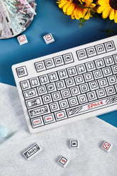 Cute Graffiti Theme PBT XDA Keycap Set for Mechanical Keyboard, Artisan Keycap Set, Kawaii Keycap Set, XDA Profile, Pbt Dye-Sub, 125pcs