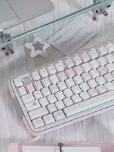 Cute Sweet Cartoon Pastel Pink Keycaps Set for Mechanical Keyboard - Kawaii Aesthetic Design | KeyArtisan®