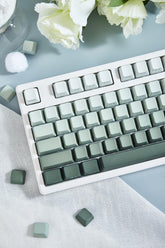 Cute Green Gradient Backlit PBT OEM Keycap Set