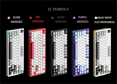 [In Stock] Weikav Stars75 75% Pre-Built Aluminum Mechanical Keyboard