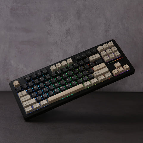 YUNZII YZ87 TKL Mechanical Gaming Keyboard - Compact 75% Design, Warm Swappable, RGB Backlit, 4-Layer Padding, Wireless 5.0/2.4Ghz/Type-C for PC, Mac, Linux