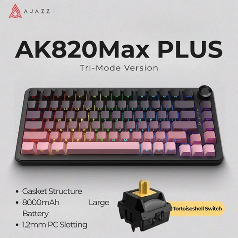 AJAZZ AK820 MAX PLUS 75% Layout Tri-Mode Mechanical Keyboard