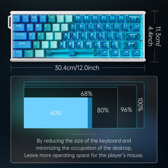 AJAZZ ALUX60 HE Series Full Aluminum Keyboard DIY