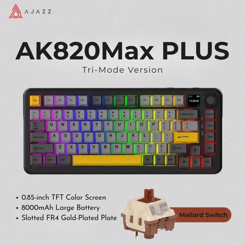 AJAZZ AK820 MAX PLUS 75% Layout Tri-Mode Mechanical Keyboard