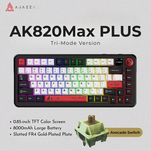 AJAZZ AK820 MAX PLUS 75% Layout Tri-Mode Mechanical Keyboard