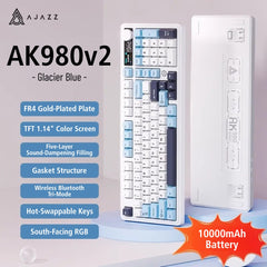 AJAZZ AK980 V2 Full-Size Tri-Mode Mechanical Keyboard