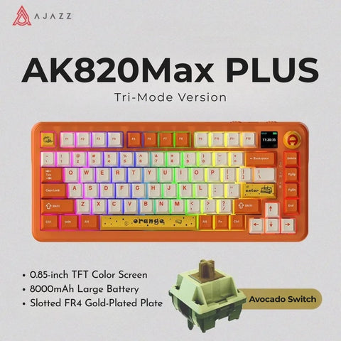 AJAZZ AK820 MAX PLUS 75% Layout Tri-Mode Mechanical Keyboard