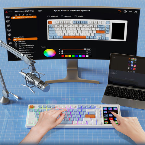 AJAZZ AKP815  Keyboard RGB Wired Version