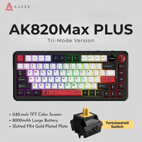 AJAZZ AK820 MAX PLUS 75% Layout Tri-Mode Mechanical Keyboard
