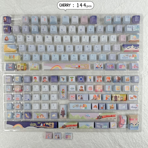 Storybook Pastel Magic Artisan Keycap Set