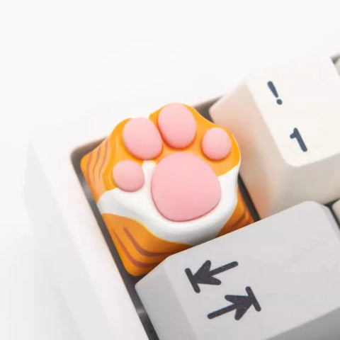 Cute Cat Paw Theme Artisan Resin Keycap