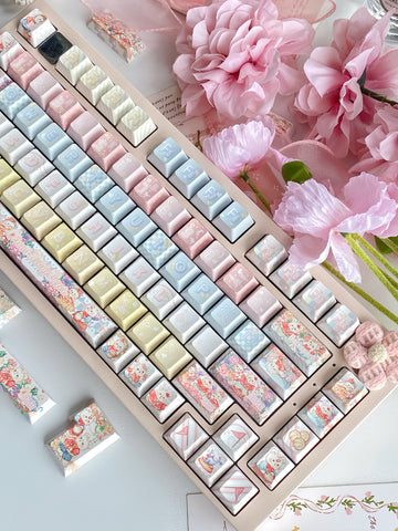 [In Stock] Circus Teddy Bear PBT Cherry Keycaps