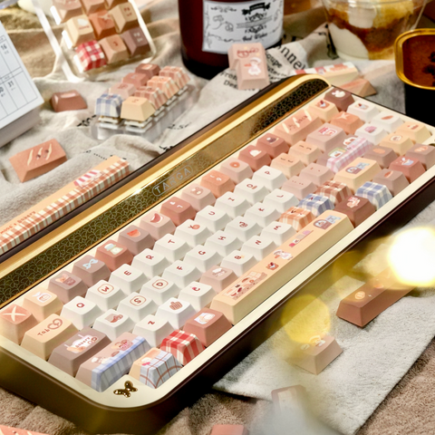 [In Stock] Toasted Bread Cute Cherry PBT Keycaps