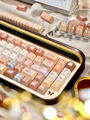 [In Stock] Toasted Bread Cute Cherry PBT Keycaps