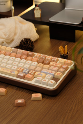 [In Stock] Toasted Bread Cute Cherry PBT Keycaps