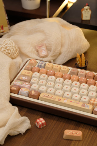 [In Stock] Toasted Bread Cute Cherry PBT Keycaps