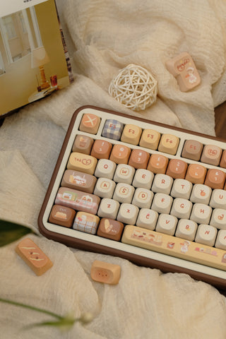 [In Stock] Toasted Bread Cute Cherry PBT Keycaps
