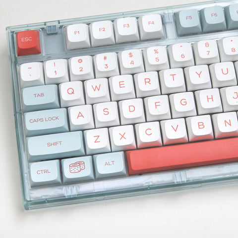143 Keys XDA Profile Salmon PBT Dye Sublimation Keycaps 