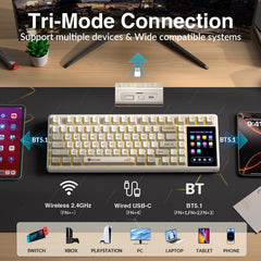 AULA L99 Keyboard — package contents, Creamy Coffee colorway