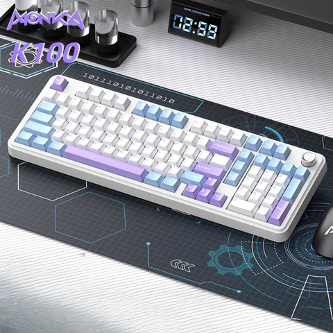 MONKA K100 Gasket Wireless RGB Mechanical Keyboard