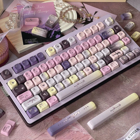 149-Key Dreamy Purple Butterfly Keycap Set