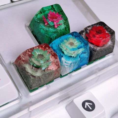 Eternal Flower Theme Artisan Resin Keycap