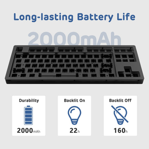 ATTACK SHARK x AJAZZ AKC087 Multi-layer CNC Aluminum Mechanical Keyboard