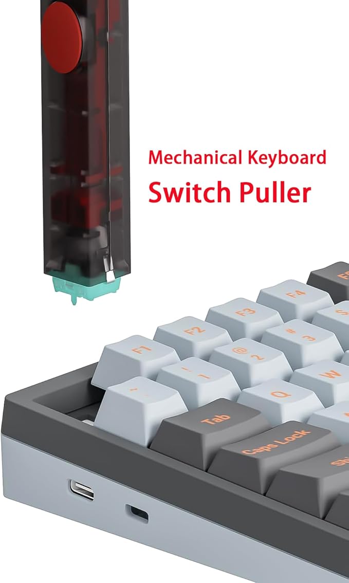 Gateron Twins Keycap Puller Switch Puller for Mechanical Keyboard,Built-in Spring Clip, Push to Eject,Replace Keyboard Switches and keycaps Intergrated for Mechanical Keyboard(DIY Tool)