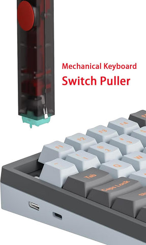 Gateron Twins Keycap Puller Switch Puller for Mechanical Keyboard,Built-in Spring Clip, Push to Eject,Replace Keyboard Switches and keycaps Intergrated for Mechanical Keyboard(DIY Tool)