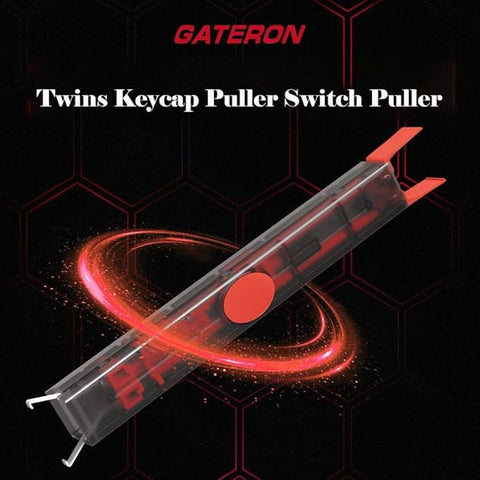 Gateron Twins Keycap Puller Switch Puller for Mechanical Keyboard,Built-in Spring Clip, Push to Eject,Replace Keyboard Switches and keycaps Intergrated for Mechanical Keyboard(DIY Tool)