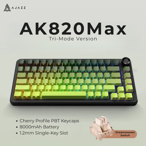 AJAZZ AK820 MAX PLUS 75% Layout Tri-Mode Mechanical Keyboard