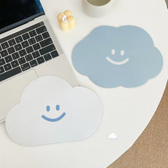 Kawaii Happy Cloud Mouse Pad