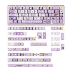 Purple Bunny Theme Keycap Set