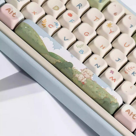 Cute Sheep Picnic Theme Animal Keycap Set