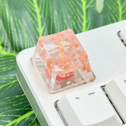 Cute Flower Theme Resin Epoxy Floral Keycap