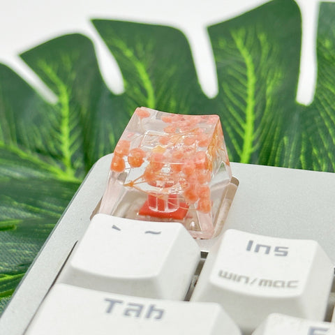 Cute Flower Theme Resin Epoxy Floral Keycap
