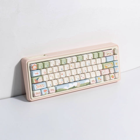 Cute Sheep Picnic Theme Animal Keycap Set