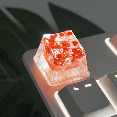 Cute Flower Theme Resin Epoxy Floral Keycap