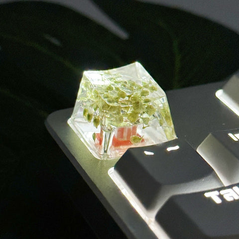 Cute Flower Theme Resin Epoxy Floral Keycap