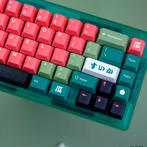 Suika Watermelon Theme Keycap Set - KeyArtisan®