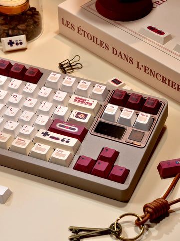 Cool Red Famicom Backlit Retro Keycap Set