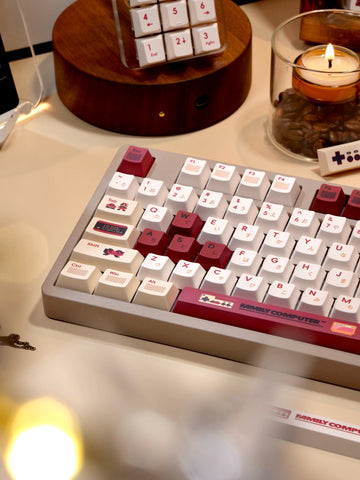Cool Red Famicom Backlit Retro Keycap Set